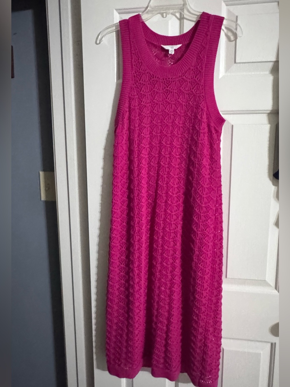 NWOT Fuchsia Sleeveless Knit Dress